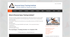 Desktop Screenshot of personalinjurytraininginstitute.com